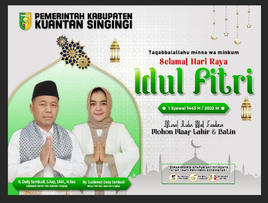Selamat Idul Fitri dari Dedi Sambudi